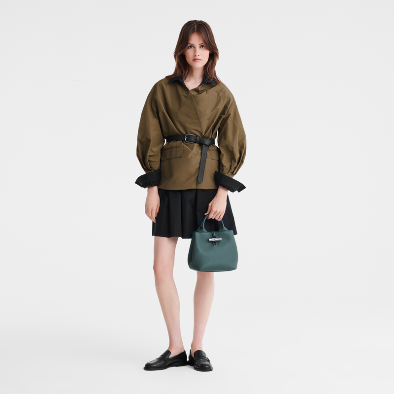 Longchamp Le Roseau Bolso con asa superior S Cuero - Cedro Ofertas