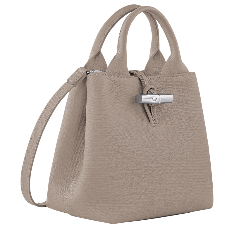 Longchamp Le Roseau Bolso con asa superior S Cuero - Arcilla Venta caliente