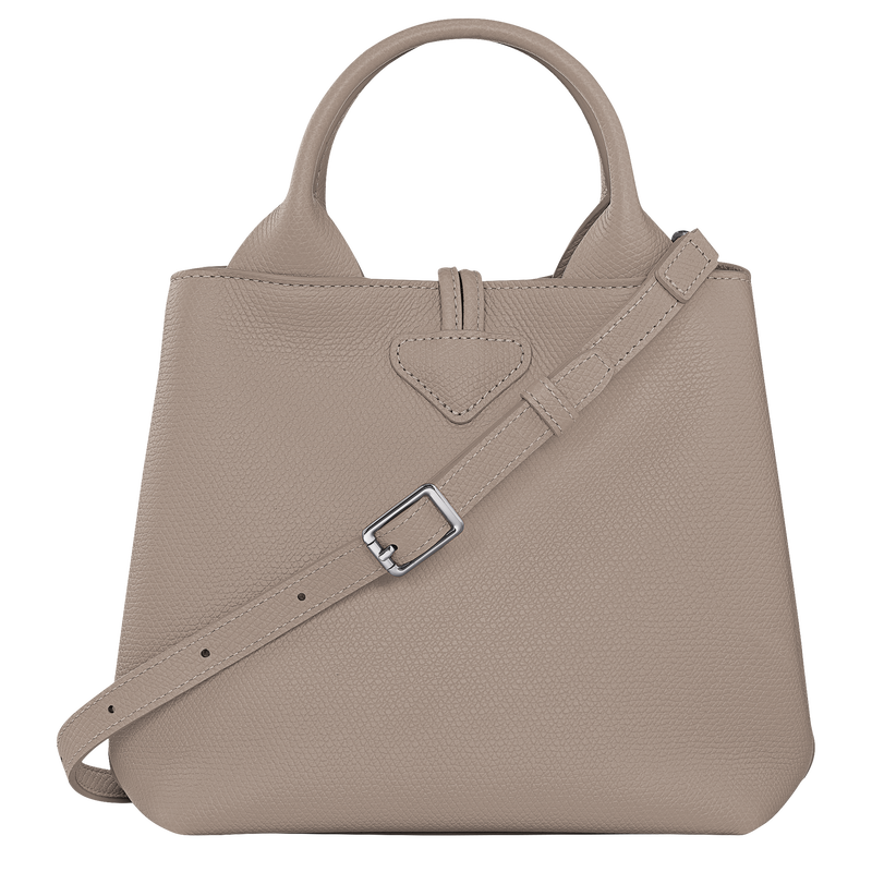 Longchamp Le Roseau Bolso con asa superior S Cuero - Arcilla Venta caliente
