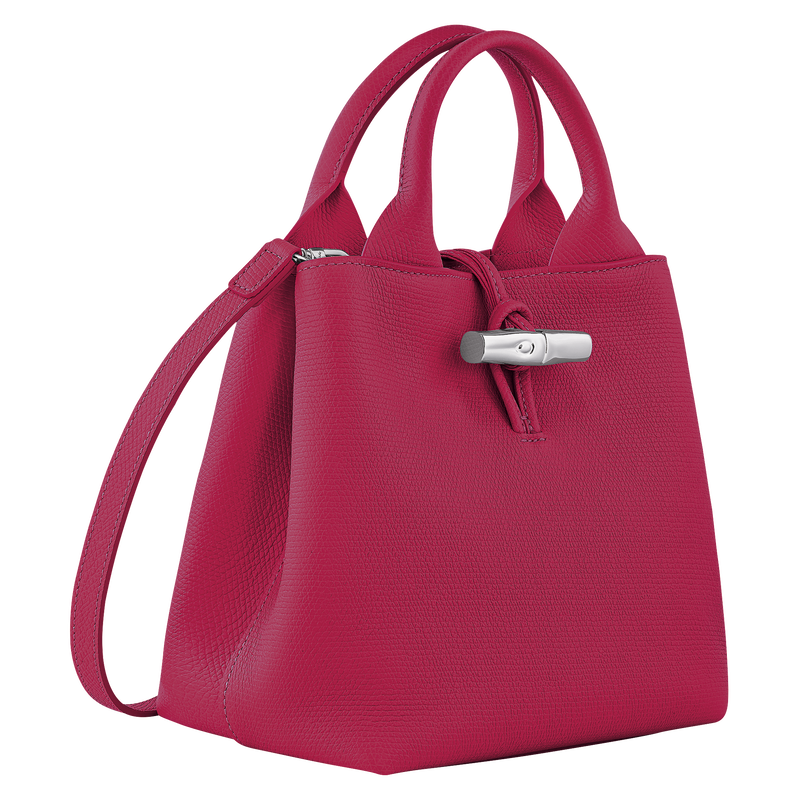 Longchamp Le Roseau Bolso con asa superior S Cuero - Remolacha Rebajas baratas