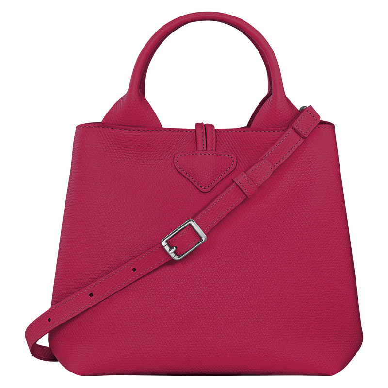 Longchamp Le Roseau Bolso con asa superior S Cuero - Remolacha Rebajas baratas