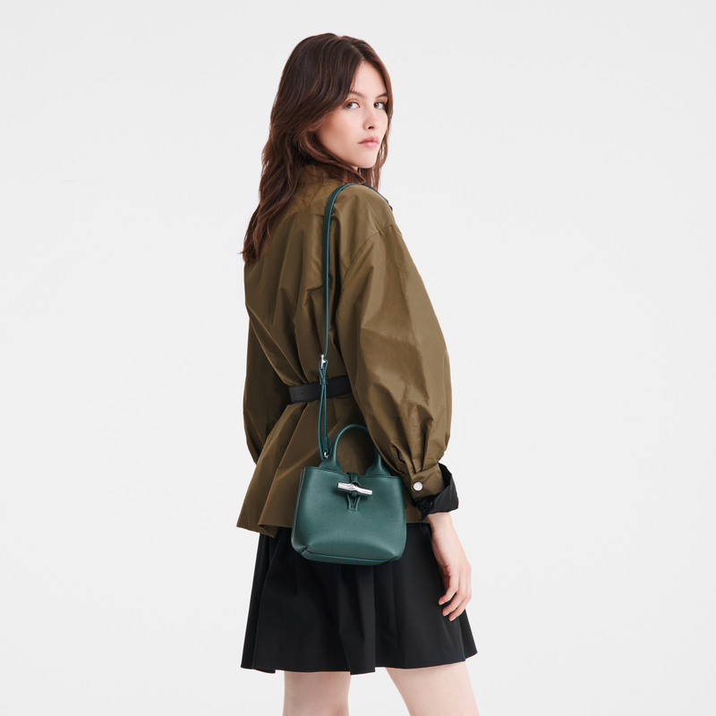 Longchamp Le Roseau Bolso con asa superior XS Cuero - Cedro Ventas relámpago
