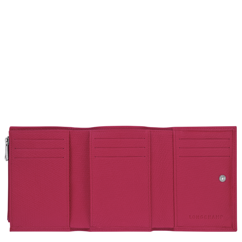Longchamp Le Roseau Cartera Cuero - Remolacha Rebajas online
