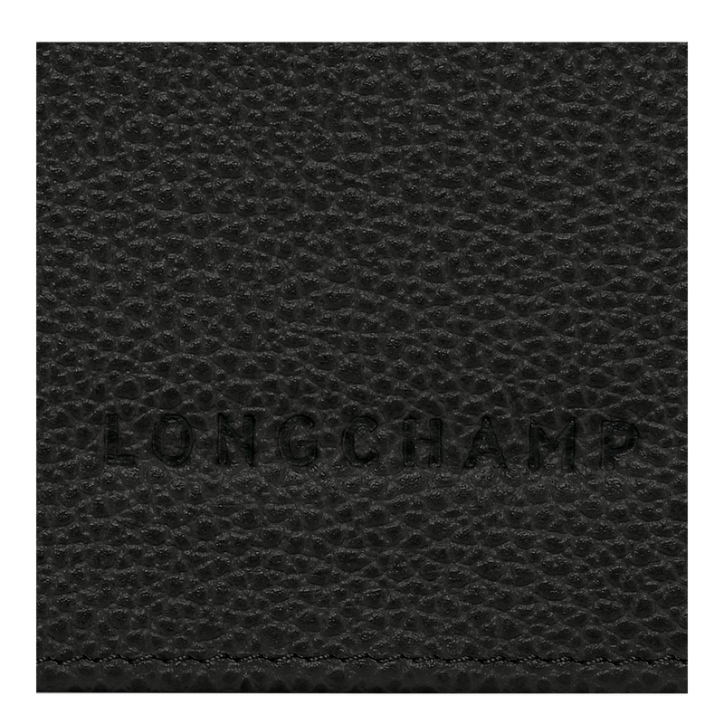 Longchamp Le Foulonné Cartera continental grande Cuero - Negro Últimos 3 días