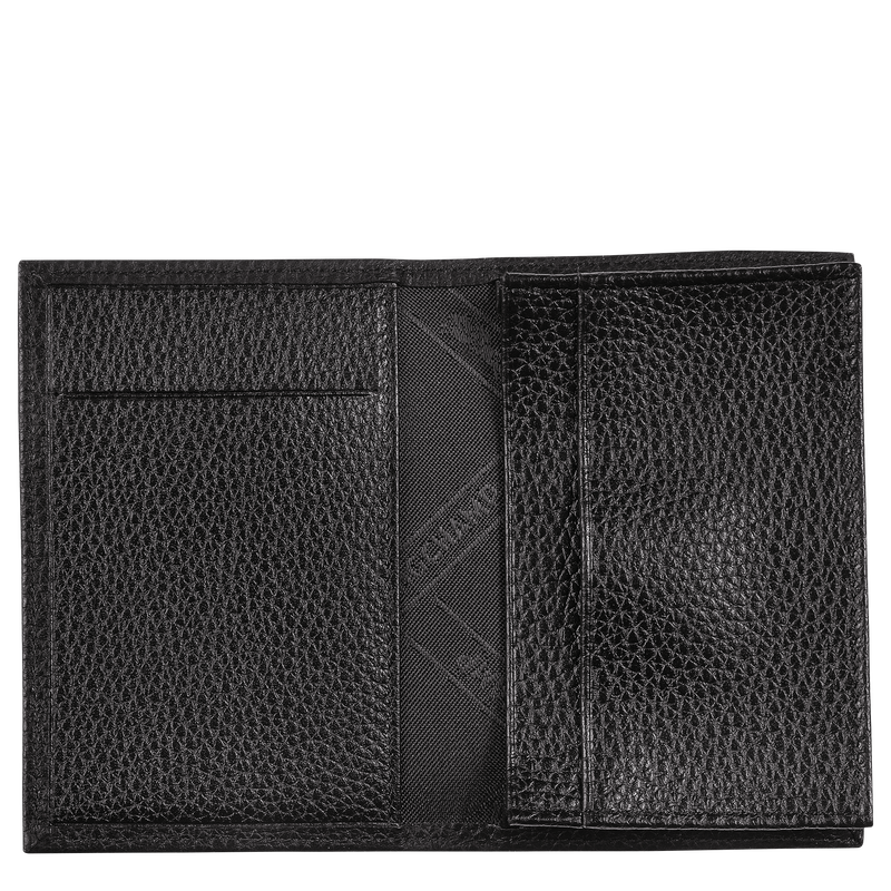Longchamp Le Foulonné Tarjetero Cuero - Negro Promoción trimestral