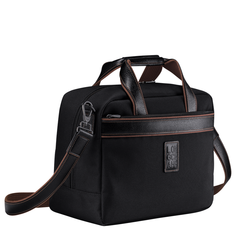 Longchamp Boxford Bolsa de viaje S Lona reciclada - Negro Libre de impuestos