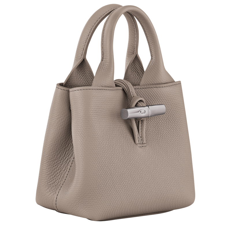Longchamp Le Roseau Bolso con asa superior XS Cuero - Arcilla Descuentos del mes