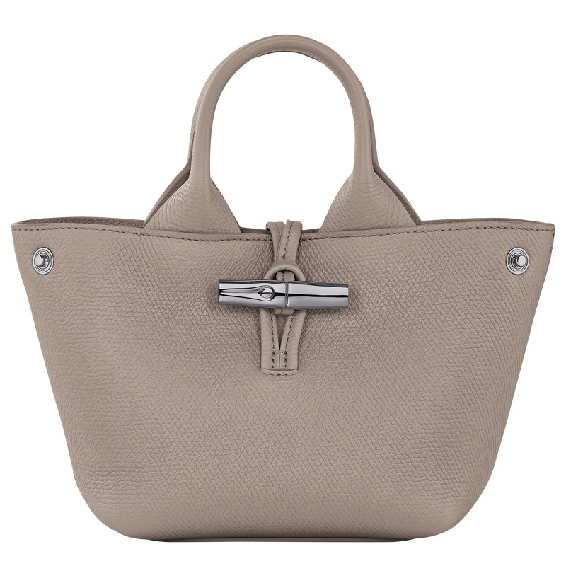 Longchamp Le Roseau Bolso con asa superior XS Cuero - Arcilla Descuentos del mes