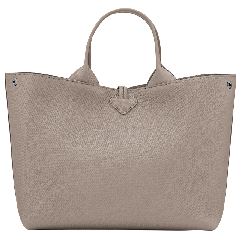 Longchamp Le Roseau Bolso con asa superior L Cuero - Arcilla Oferta exclusiva