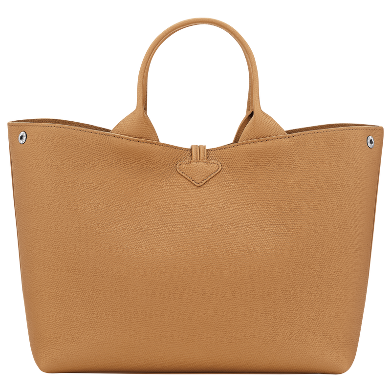 Longchamp Le Roseau Bolso con asa superior L Cuero - Nuez Última moda