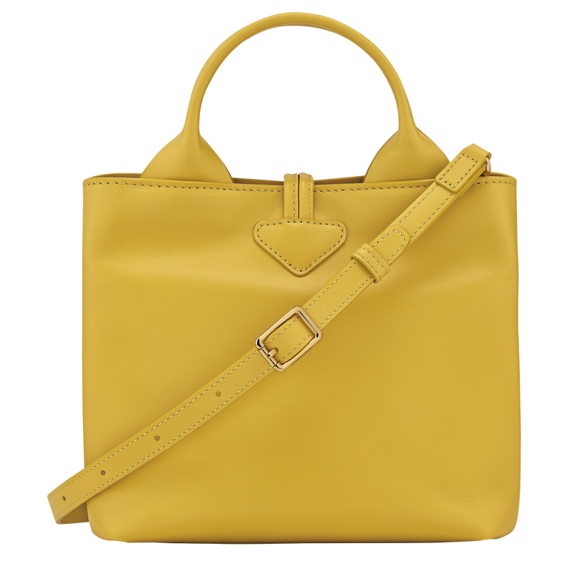 Longchamp Le Roseau Bolso con asa superior S Cuero - Jenjibre Descuento por venta flash
