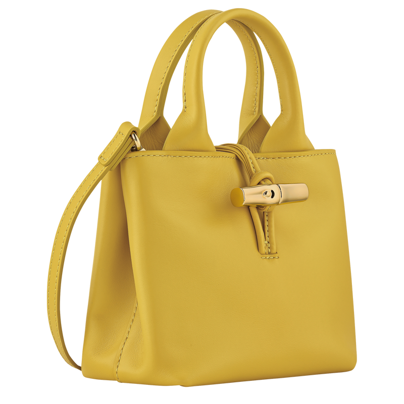 Longchamp Le Roseau Bolso con asa superior XS Cuero - Jenjibre Grandes ahorros