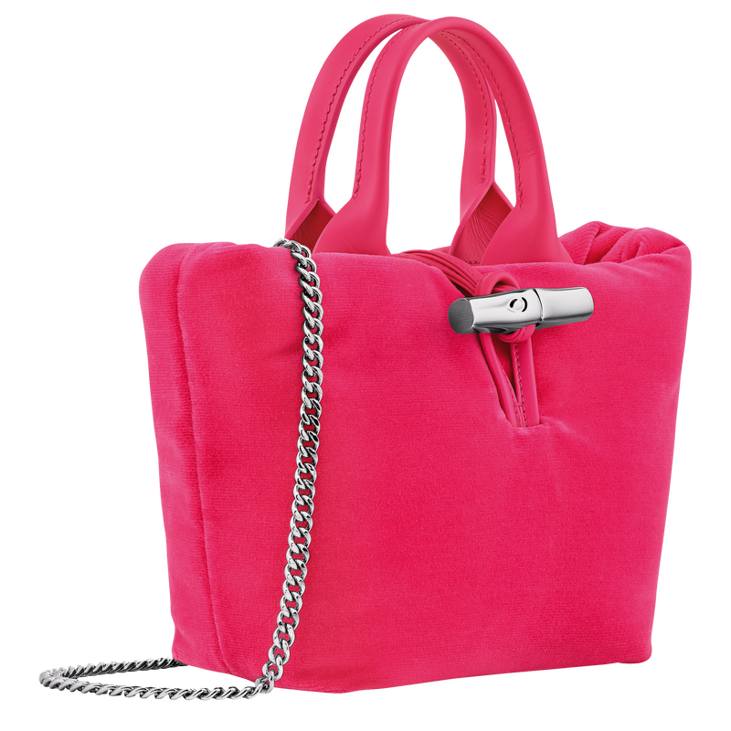 Longchamp Le Roseau Bolso con asa superior XS Tela - Rosa Precio ultrabajo