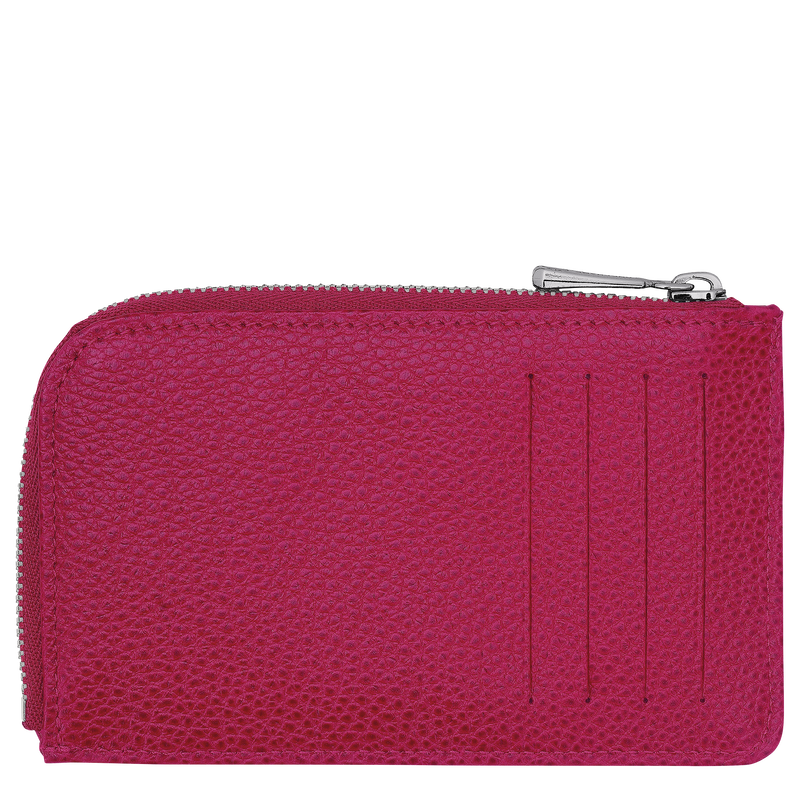 Longchamp Le Foulonné Tarjetero Cuero - Remolacha Rebajas baratas