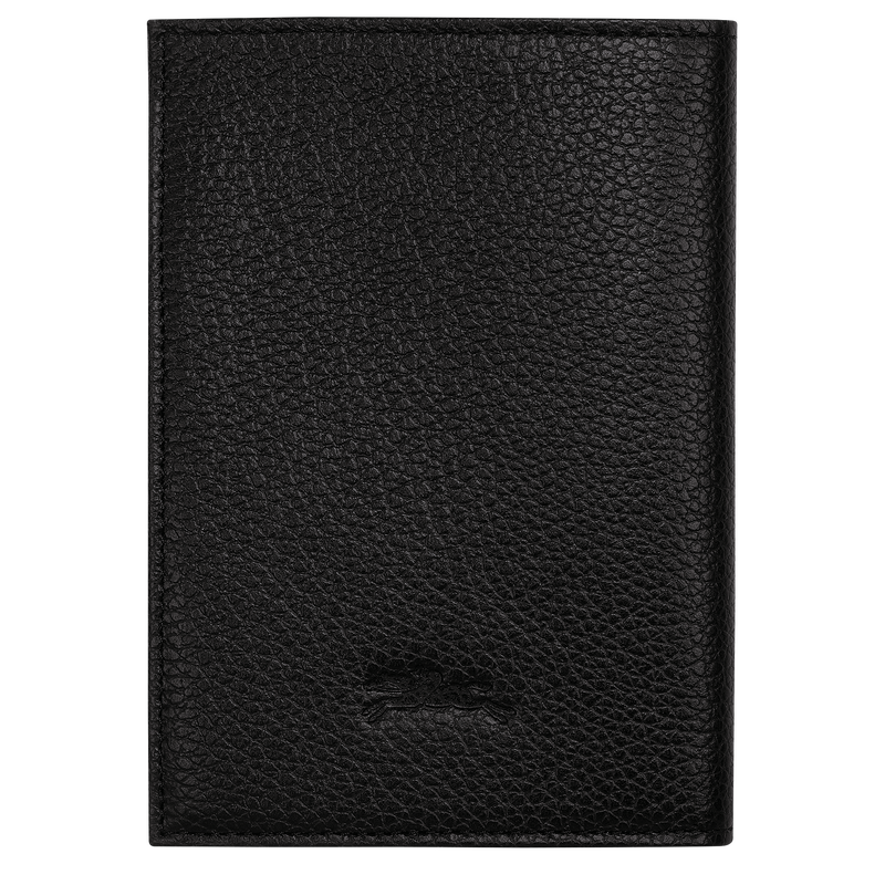 Longchamp Le Foulonné Funda para pasaportes Cuero - Negro Los más vendidos