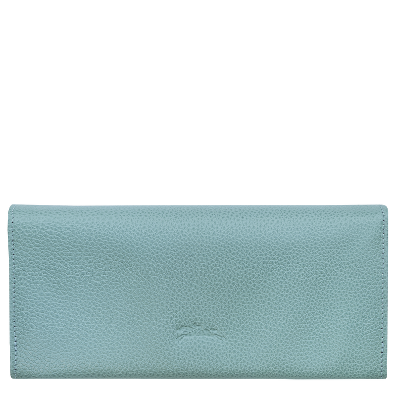 Longchamp Le Foulonné Cartera continental grande Cuero - Eucalipto Promoción por tiempo limitado
