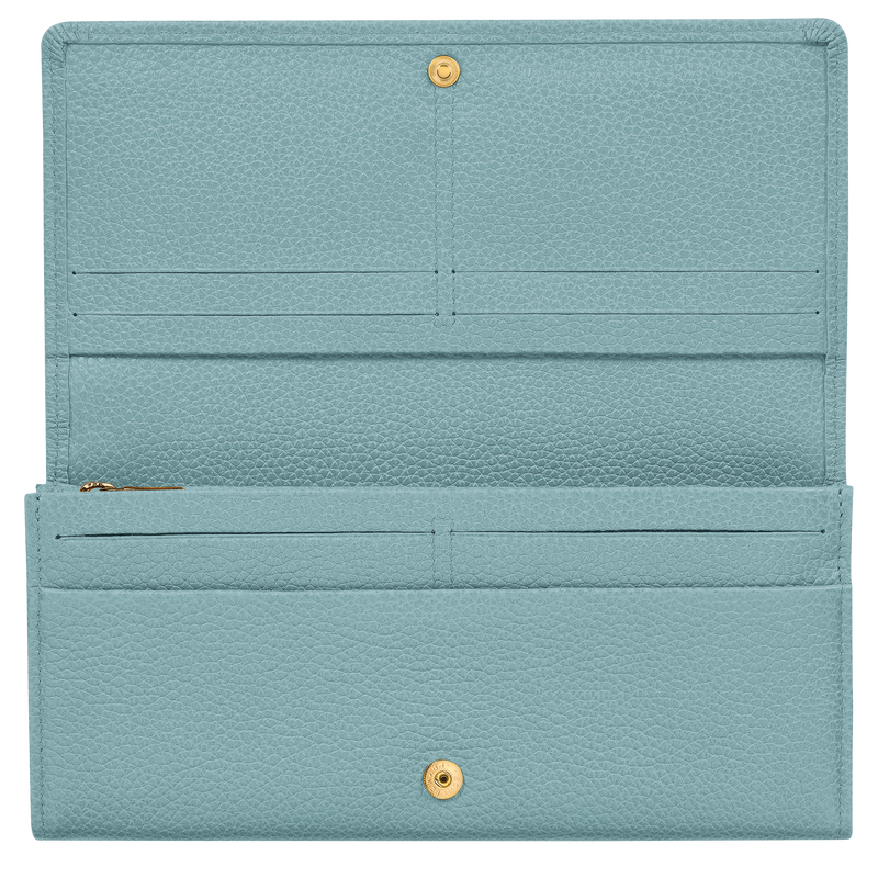 Longchamp Le Foulonné Cartera continental grande Cuero - Eucalipto Promoción por tiempo limitado