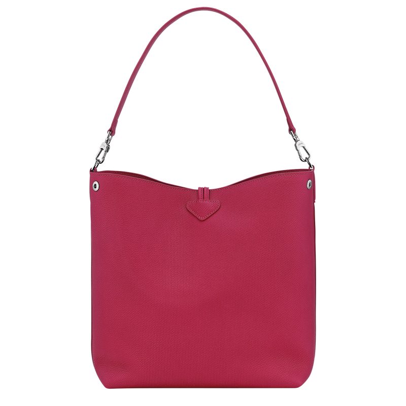 Longchamp Le Roseau Bolso de hombro M Cuero - Remolacha Grandes descuentos