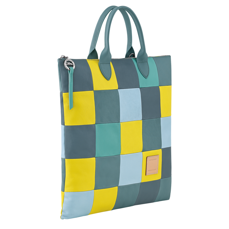 Longchamp Re-Play Bolso con asa superior L Cuero - Eucalipto Liquidación