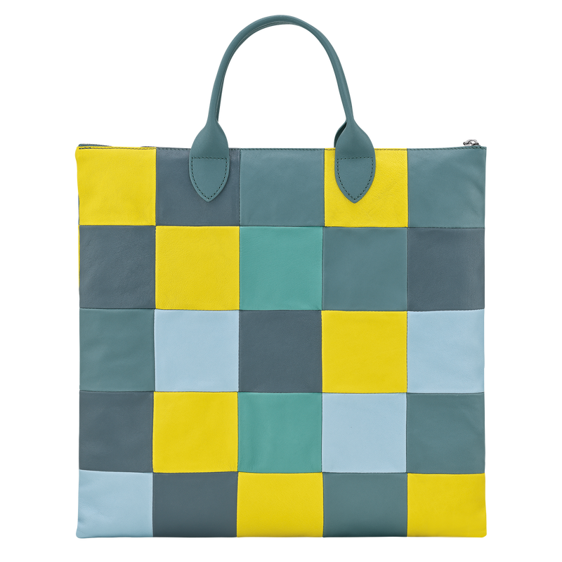 Longchamp Re-Play Bolso con asa superior L Cuero - Eucalipto Liquidación