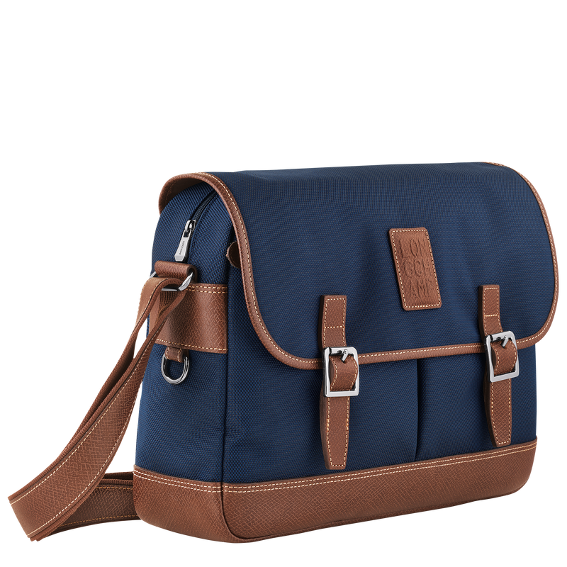 Longchamp Boxford Bolso bandolera L Lona reciclada - Azul Precio ultrabajo