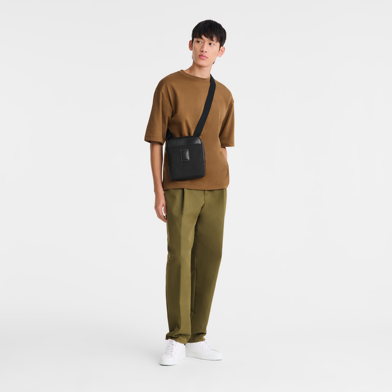 Longchamp Boxford Bolso bandolera XS Lona reciclada - Negro Devoluciones gratuitas