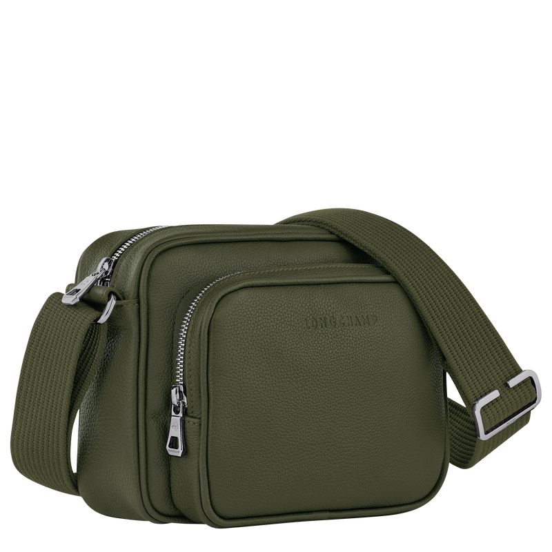 Longchamp Le Foulonné Bolsa para cámara S Cuero - Caqui En línea