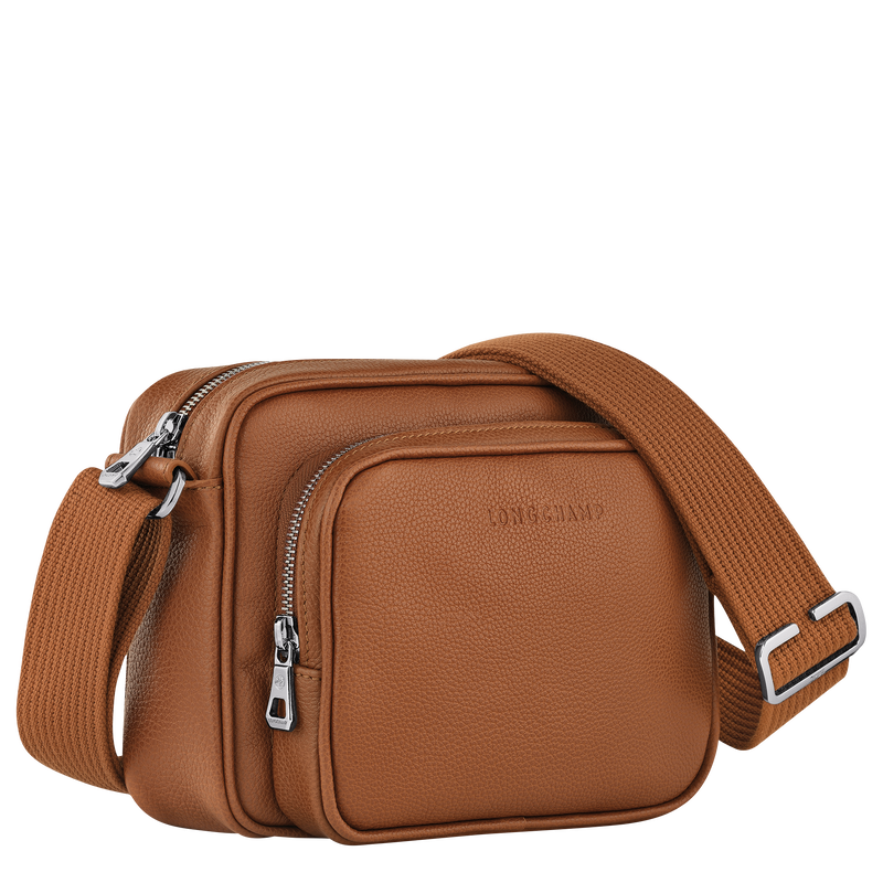 Longchamp Le Foulonné Bolsa para cámara S Cuero - Caramelo Outlet