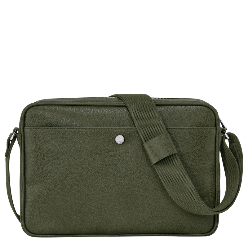 Longchamp Le Foulonné Bolso bandolera M Cuero - Caqui Rebajas