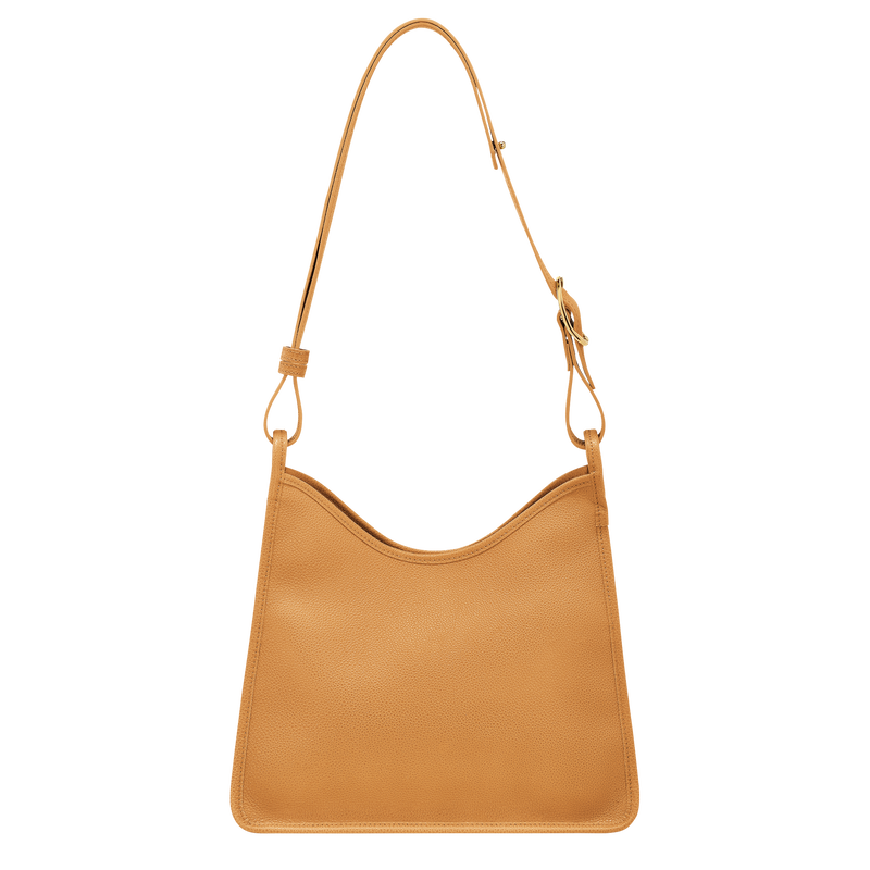 Longchamp Le Foulonné Bolso de hombro M Cuero - Nuez Venta caliente