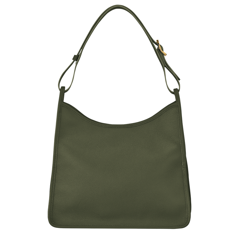 Longchamp Le Foulonné Bolso de hombro M Cuero - Caqui En oferta