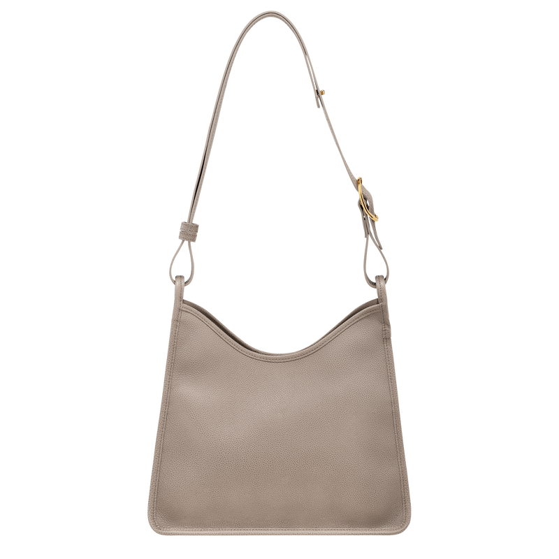 Longchamp Le Foulonné Bolso de hombro M Cuero - Tórtola Gran oferta