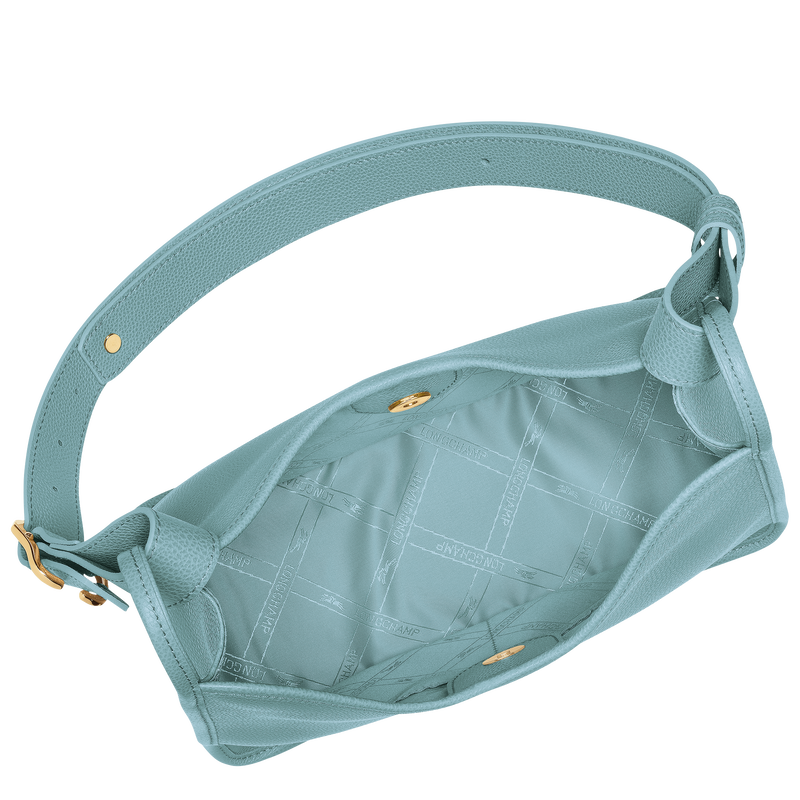 Longchamp Le Foulonné Bolso de hombro M Cuero - Eucalipto Rebajas baratas