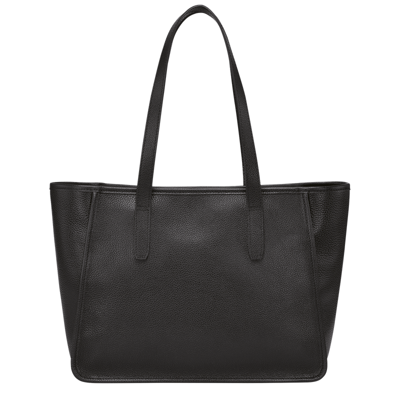 Longchamp Le Foulonné Bolso shopper L Cuero - Negro Rebajas de fábrica