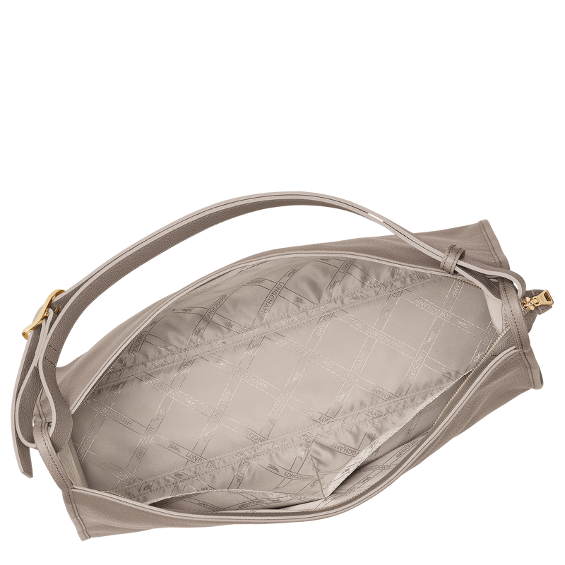 Longchamp Le Foulonné Bolso de hombro XL Cuero - Tórtola Tienda