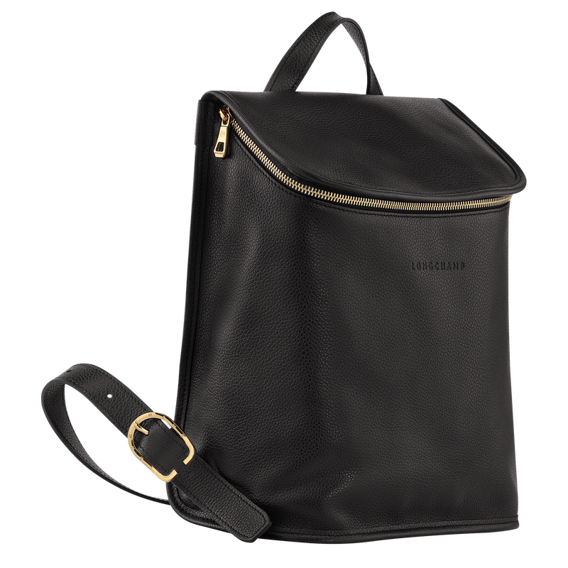 Longchamp Le Foulonné Mochila Cuero - Negro Tienda