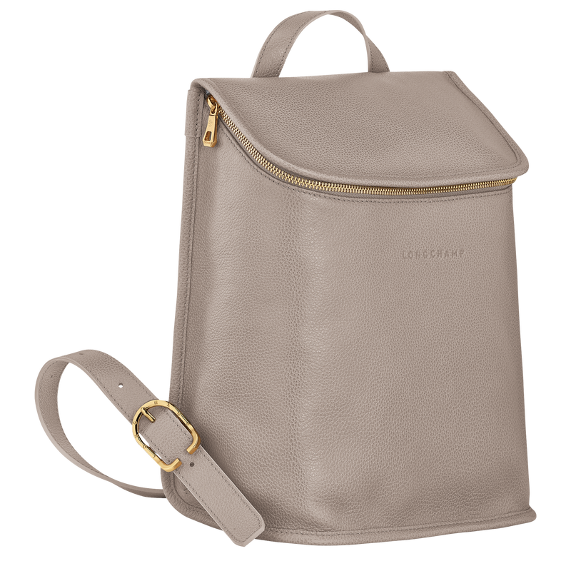 Longchamp Le Foulonné Mochila Cuero - Tórtola Mejor oferta