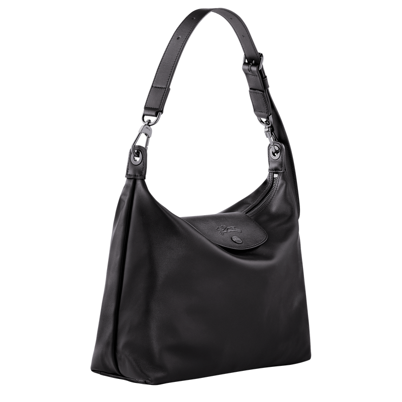 Longchamp Le Pliage Xtra Bolso Hobo M Cuero - Negro Rebajas online