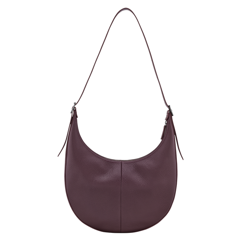 Longchamp Essential Bolso bandolera L Cuero - Berenjena Liquidación
