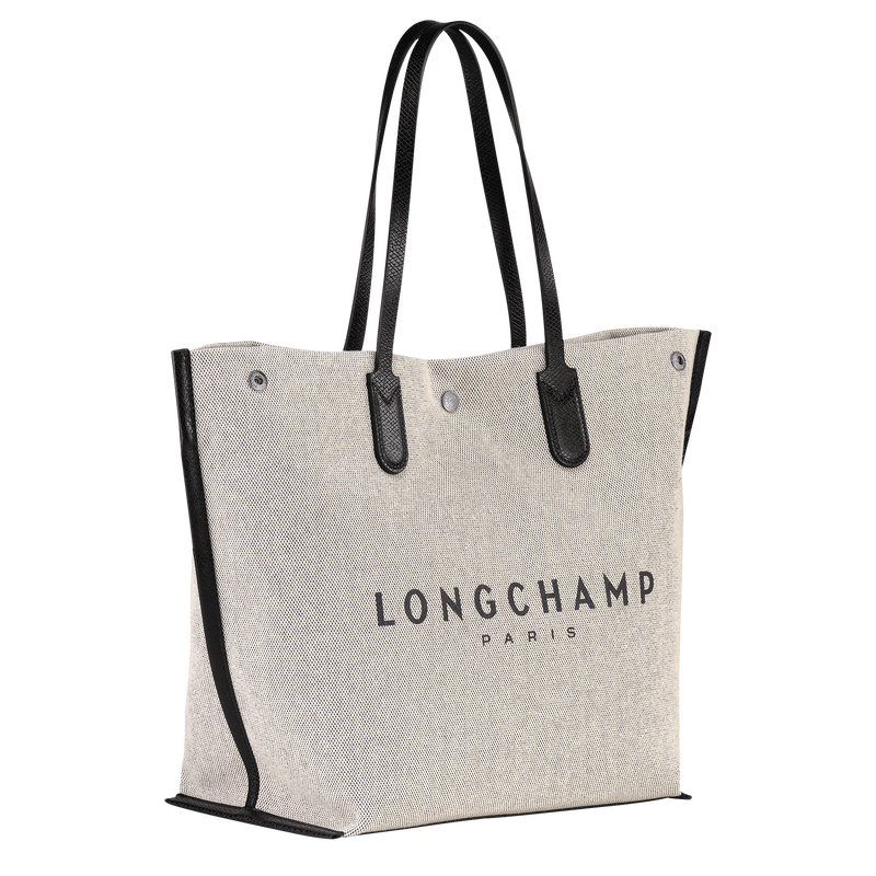 Longchamp Essential Bolso shopper L Tela - Crudo Tienda de fábrica
