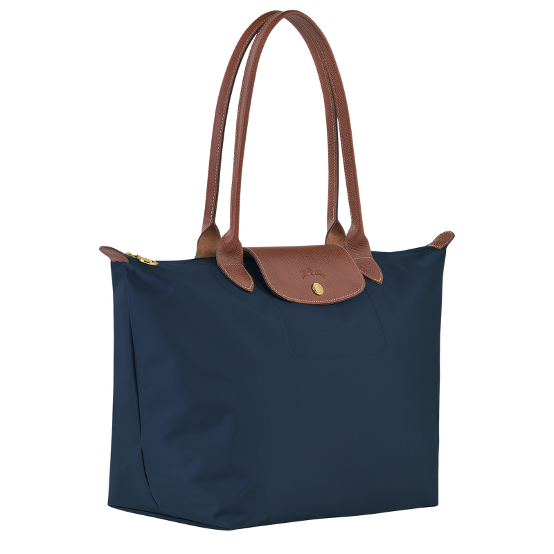 Longchamp Le Pliage Original Bolso de hombro L Lona reciclada - Azul Marino Libre de impuestos