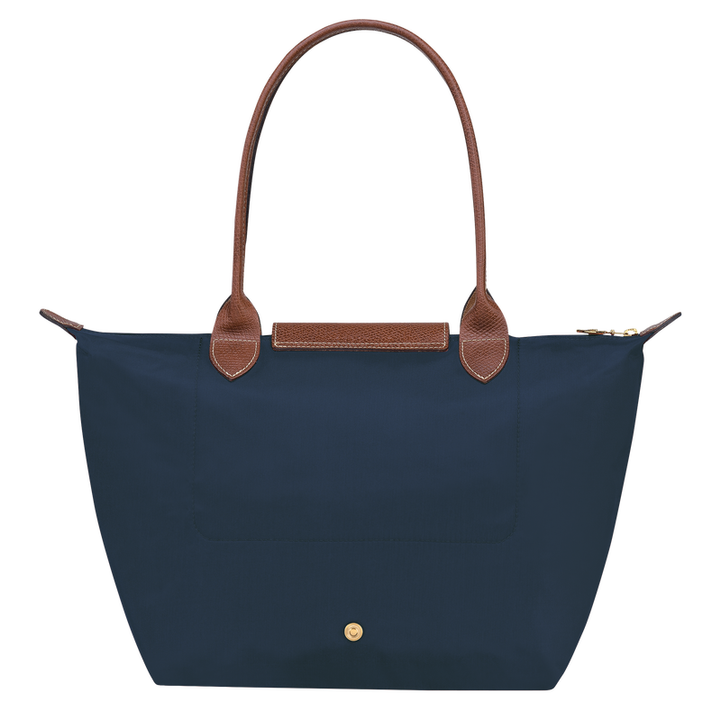 Longchamp Le Pliage Original Bolso de hombro M Lona reciclada - Azul Marino Grandes ahorros