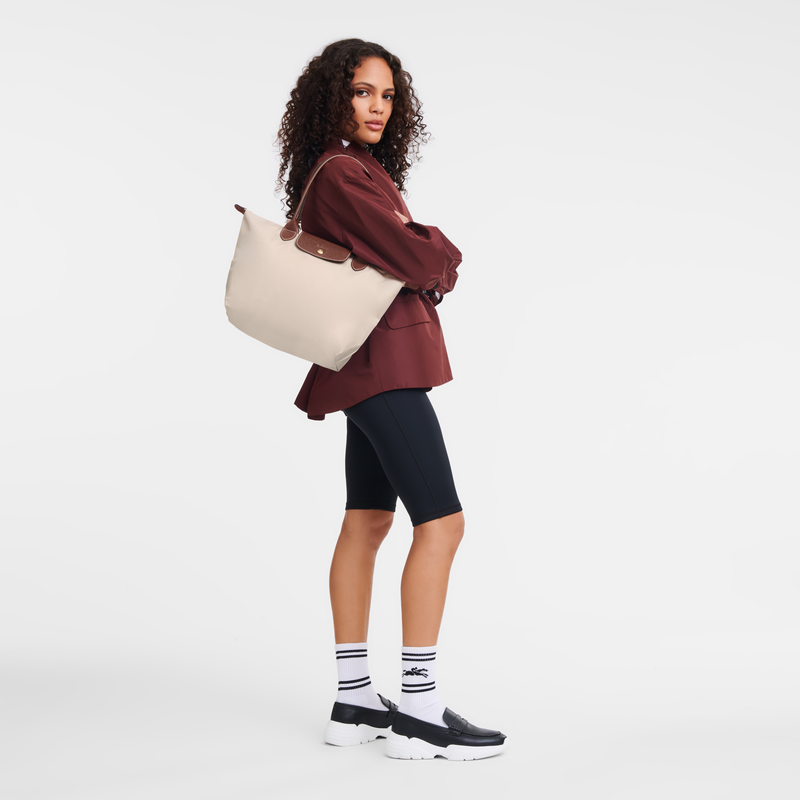 Longchamp Le Pliage Original Bolso de hombro M Lona reciclada - Papel Rebajas de fin de temporada