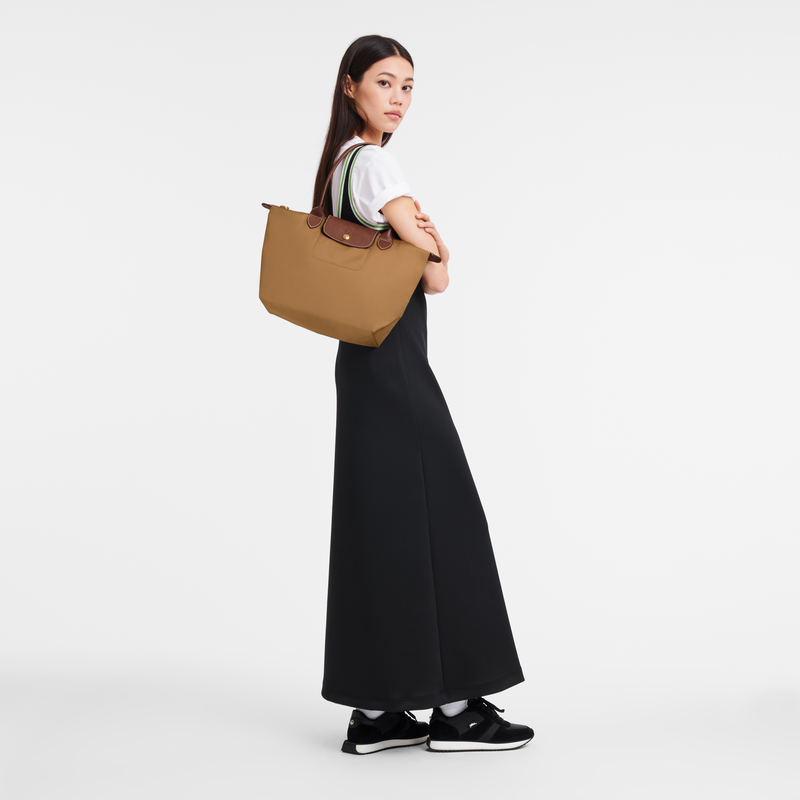 Longchamp Le Pliage Original Bolso de hombro M Lona reciclada - Ante Precio ultrabajo