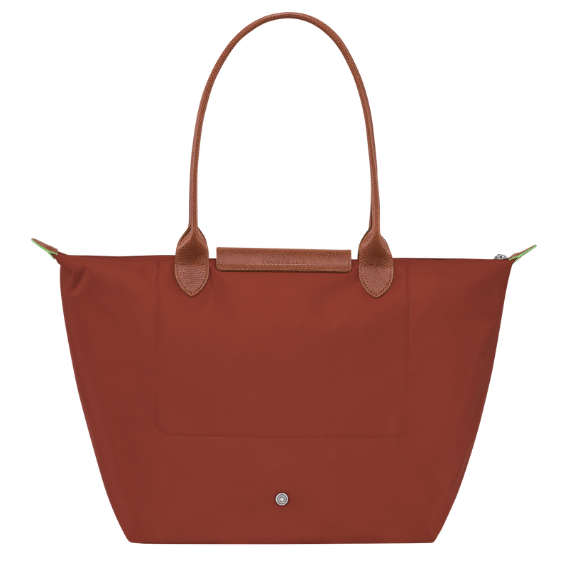 Longchamp Le Pliage Green Bolso de hombro L Lona reciclada - Castaño Outlet