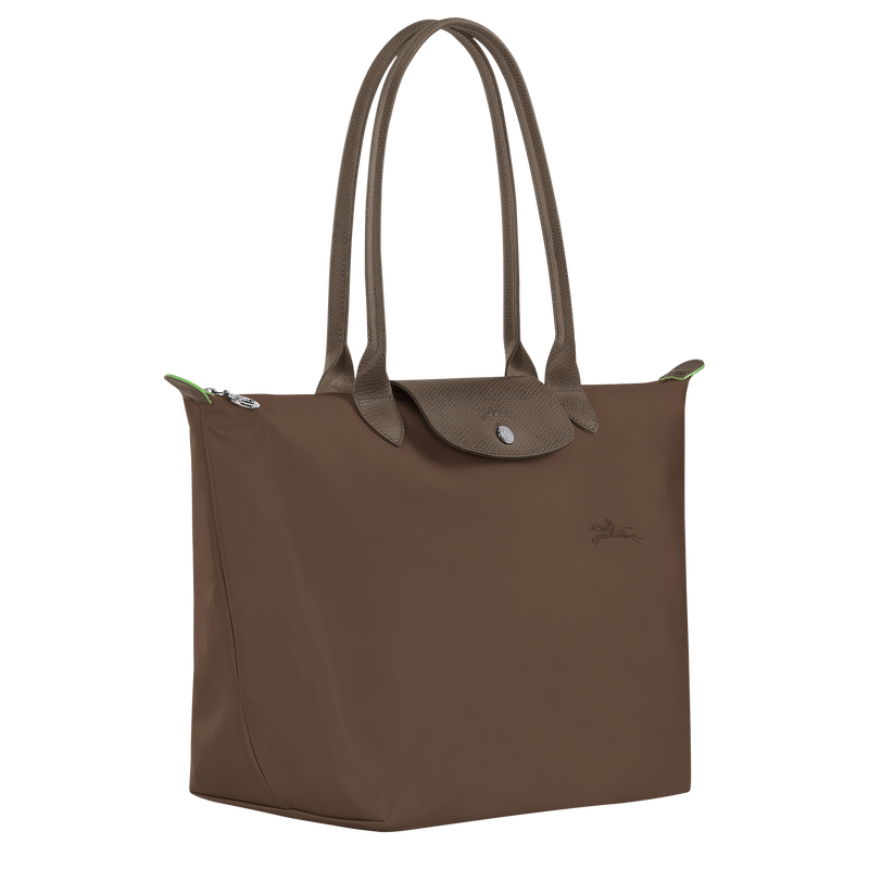 Longchamp Le Pliage Green Bolso de hombro L Lona reciclada - Tierra Outlet online