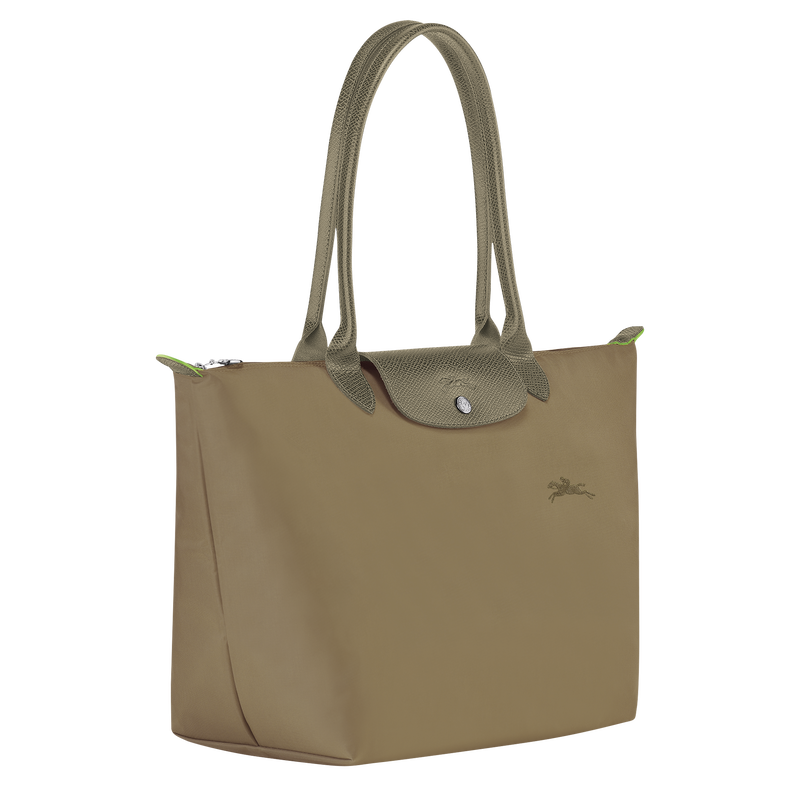Longchamp Le Pliage Green Bolso de hombro L Lona reciclada - alcachofa Rebajas