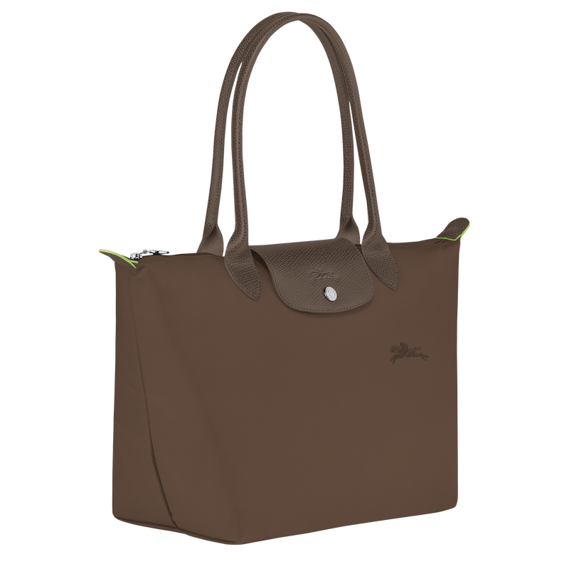Longchamp Le Pliage Green Bolso de hombro M Lona reciclada - Tierra Venta caliente