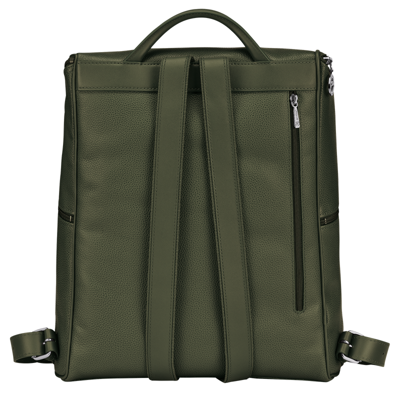 Longchamp Le Foulonné Mochila Cuero - Caqui Los más vendidos