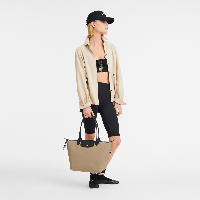 Longchamp Le Pliage Energy Bolso shopper L Lona reciclada - Arcilla Tienda